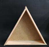 Caja de madera Triangular